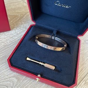 Cartier Rose Gold Love Bangle Size 17
